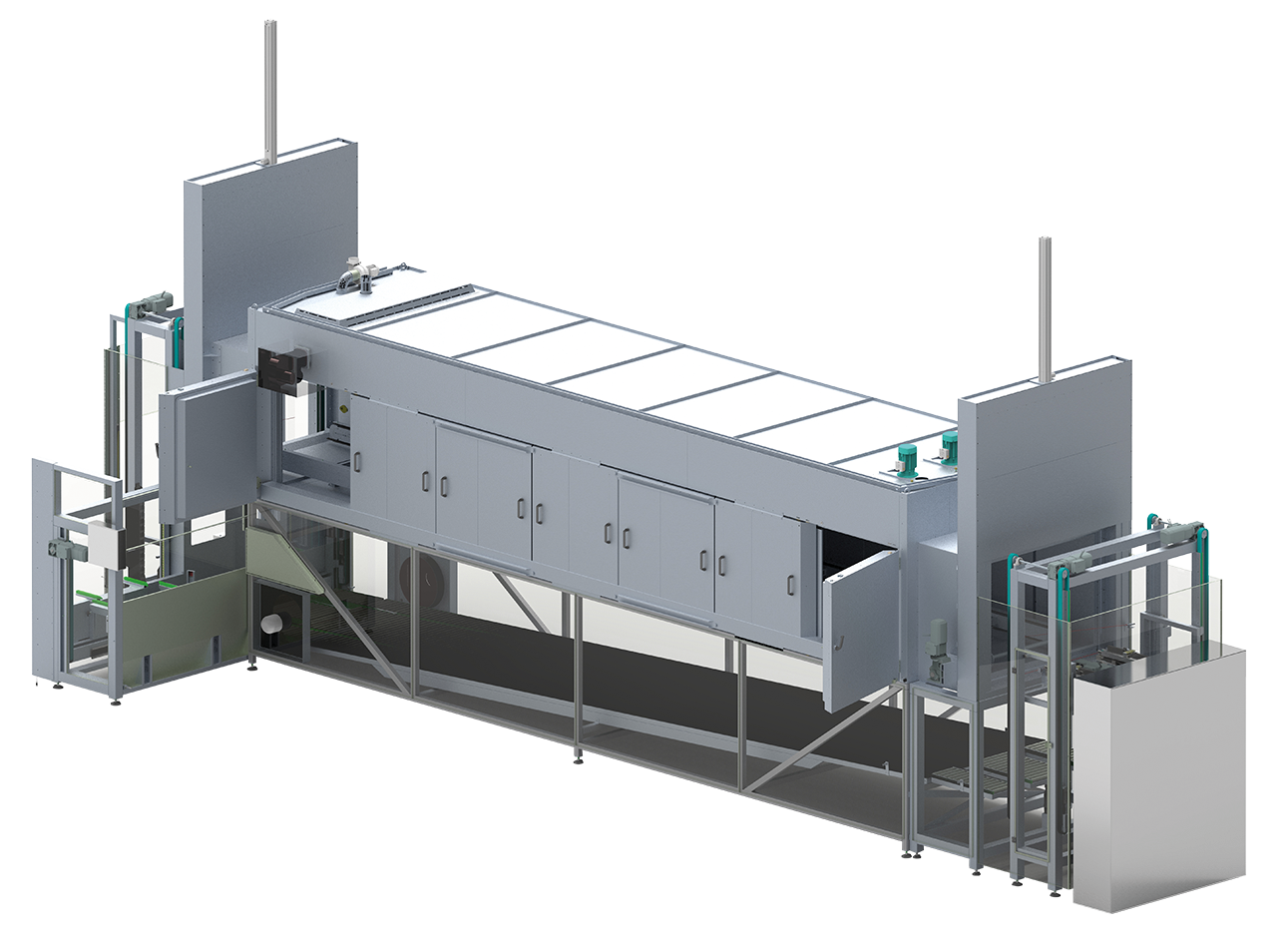 Durchlaufofen mit Kühlstrecke