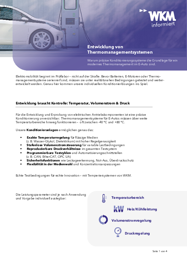 WKM informiert - Thermomanagmentsystemen - Temperiergeräte