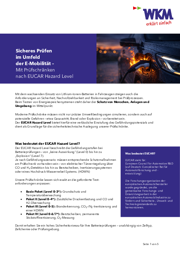 Hazard Level _ Sicheres Prüfen im Umfeld der E-Mobilität