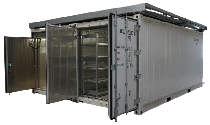 Transportable Temperatur-Containersysteme