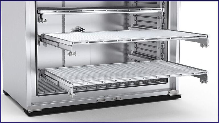 Teleskopschienen für Wärmeschränke und Trockenschränke